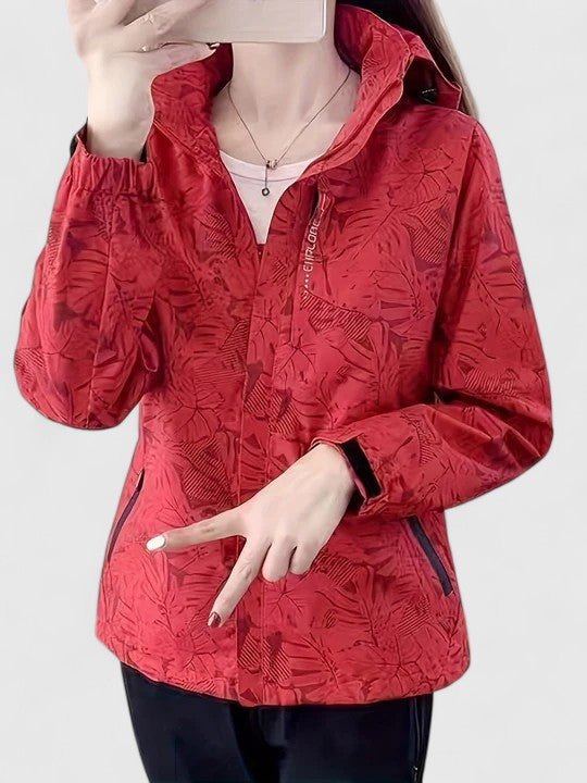 Thanyelle – Elegancka kurtka z botanicznym nadrukiem