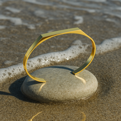 Coralia | Bransoletka złote linie