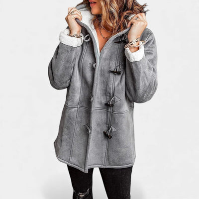 Andrea – Lekki zimowy płaszcz z kapturem