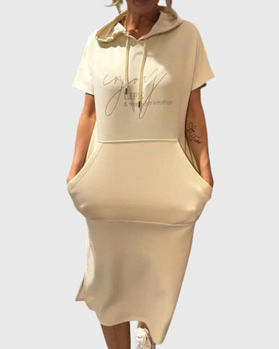 Marlowe™ | Luźna Sukienka z Kapturem