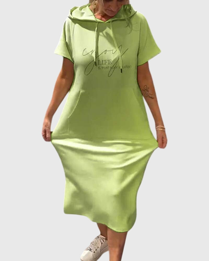 Marlowe™ | Luźna Sukienka z Kapturem