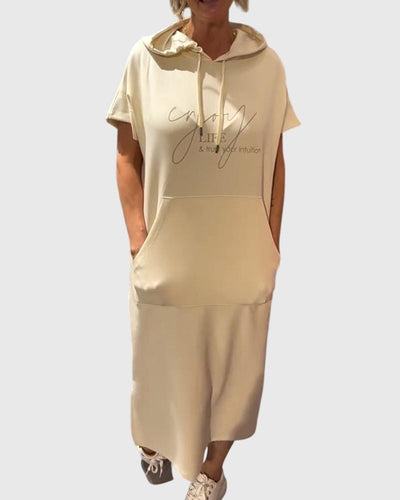 Marlowe™ | Luźna Sukienka z Kapturem