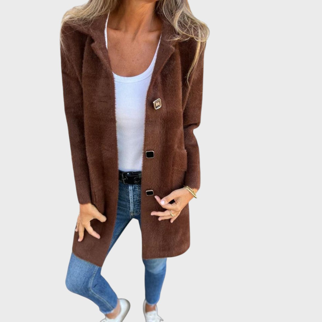 Karolína | Elegancki, gruby płaszcz