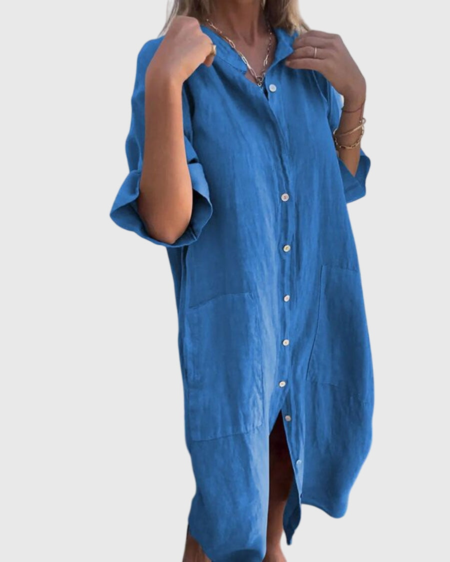 Jady™ | Luźna sukienka koszulowa w stylu Ibiza