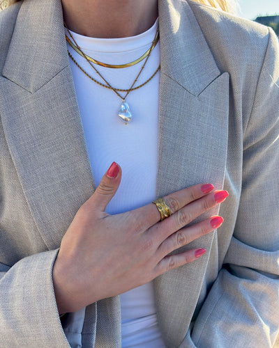 Jaylinette | Duży Pierścionek 18K Złota