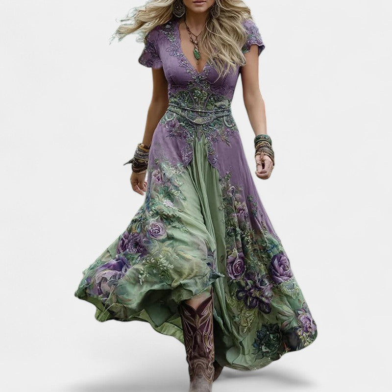 Celestine – Elegancka sukienka z haftem