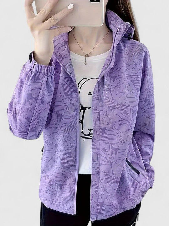 Thanyelle – Elegancka kurtka z botanicznym nadrukiem