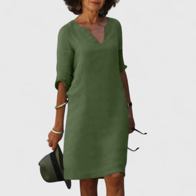 Taylor | Wygodna sukienka z dekoltem w serek