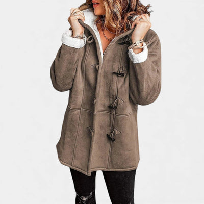 Andrea – Lekki zimowy płaszcz z kapturem