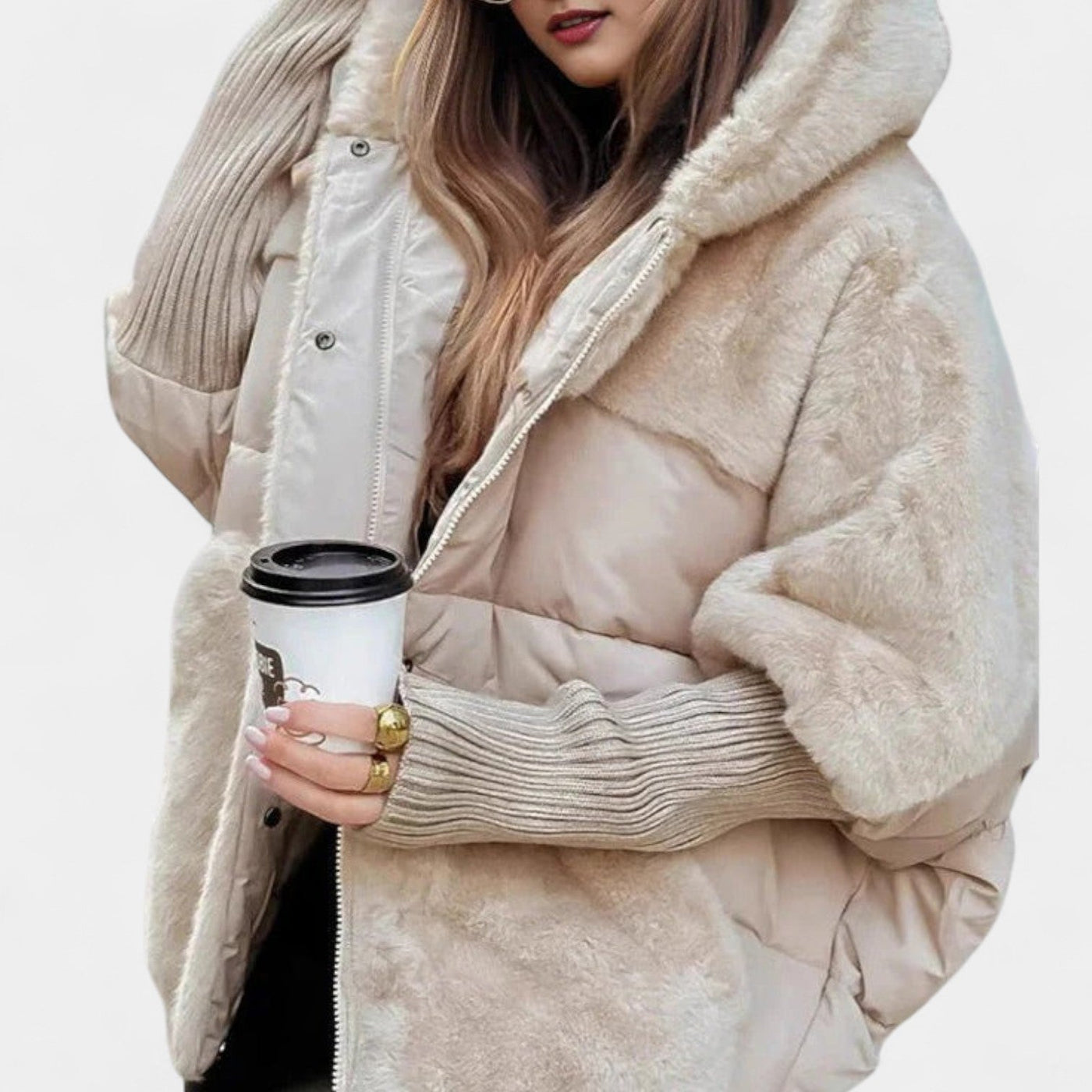 Dominika – Ciepła kurtka puchowa z kapturem