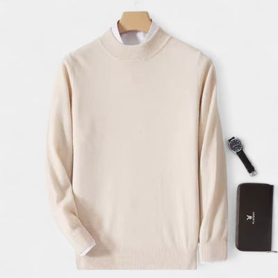 Alex - Unisex kaszmirowy sweter z wysokim kołnierzem